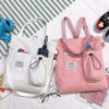 Harajuku Canvas Bags Students Handbag With Pockets Preppy Buckpack Shoulder Bag For Women - Image 6